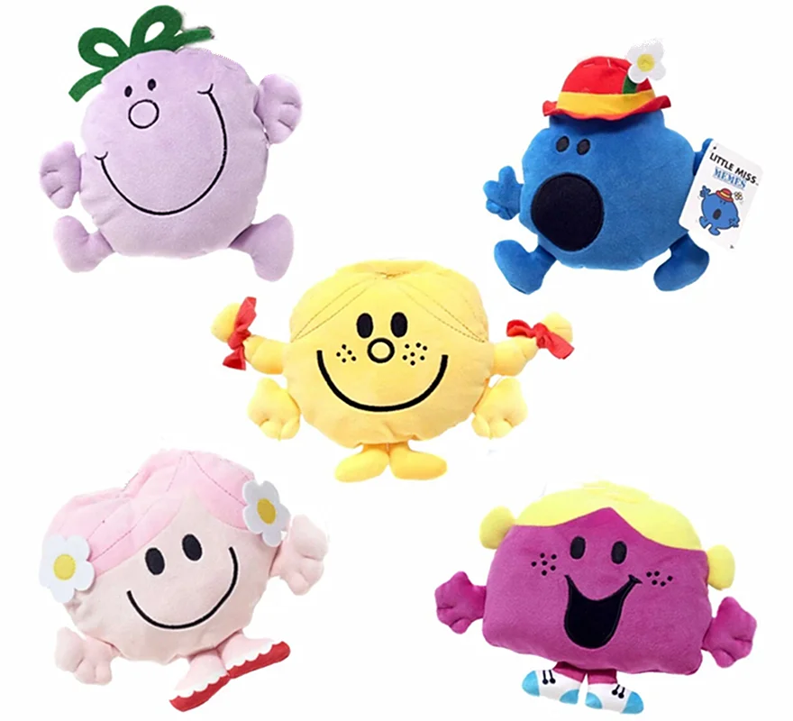 New Kawaii MR. MEN and LITTLE MISS Princess Plush Kids Stuffed Toys For Children 20CM
