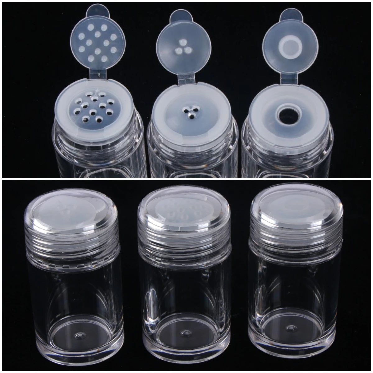 

10ml Empty Powder Jars Plastic Transparent Medicine Powder Cosmetic Container Bottle Small Test Tube Storage Bottle