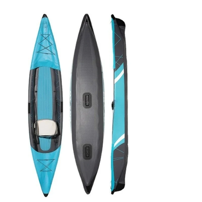 Double Triple Inflatable Boat Fishing Boat Drifting Rubber Boat Canoe Rowing