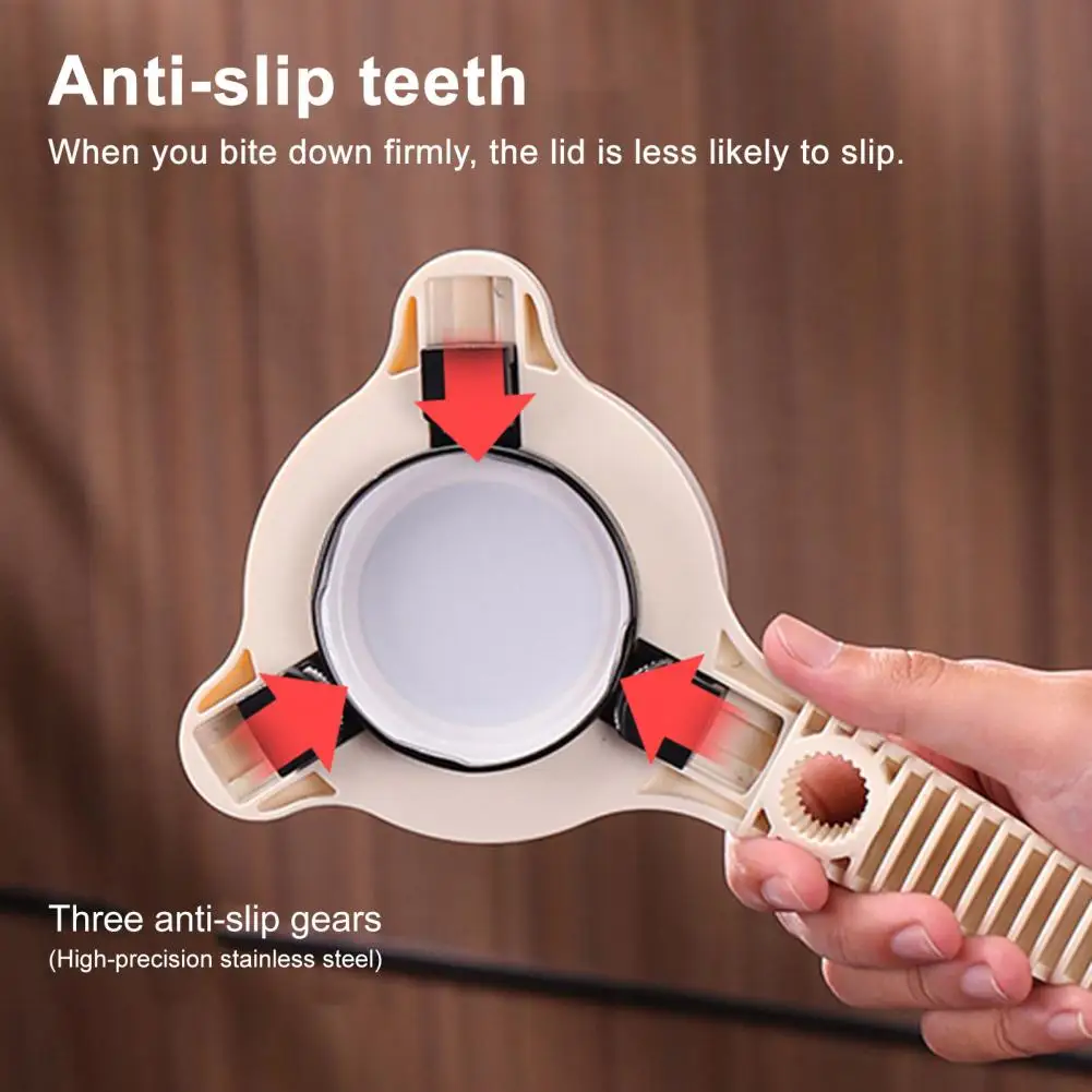 Non-slip Jar Opener Adjustable Jar Opener for Seniors Multi-purpose Bottle Jar Gripper Strain-free 3-in-1 Handheld for Hands