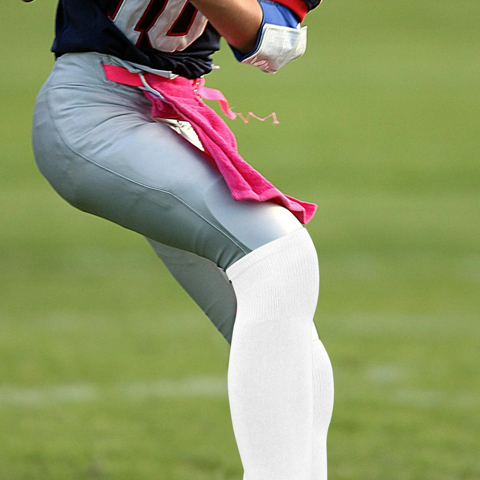 2Pairs جوارب طويلة إلى الركب الرياضة تخزين البوليستر مريحة لكرة القدم البيسبول الأنشطة في الهواء الطلق جوارب البيسبول