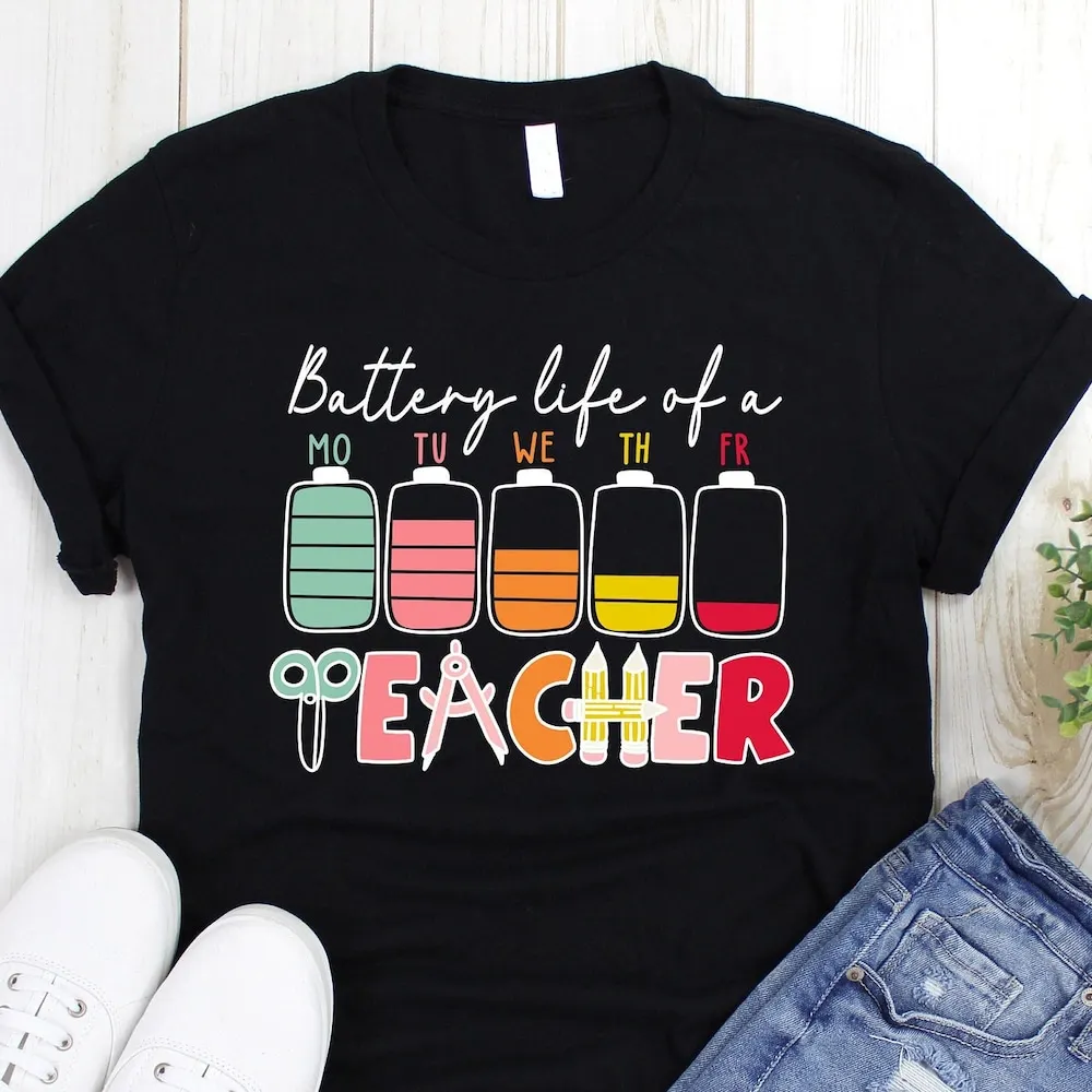 Teacher Life T Shirt Funny Cute Teachers Day Cool Vibe Humor