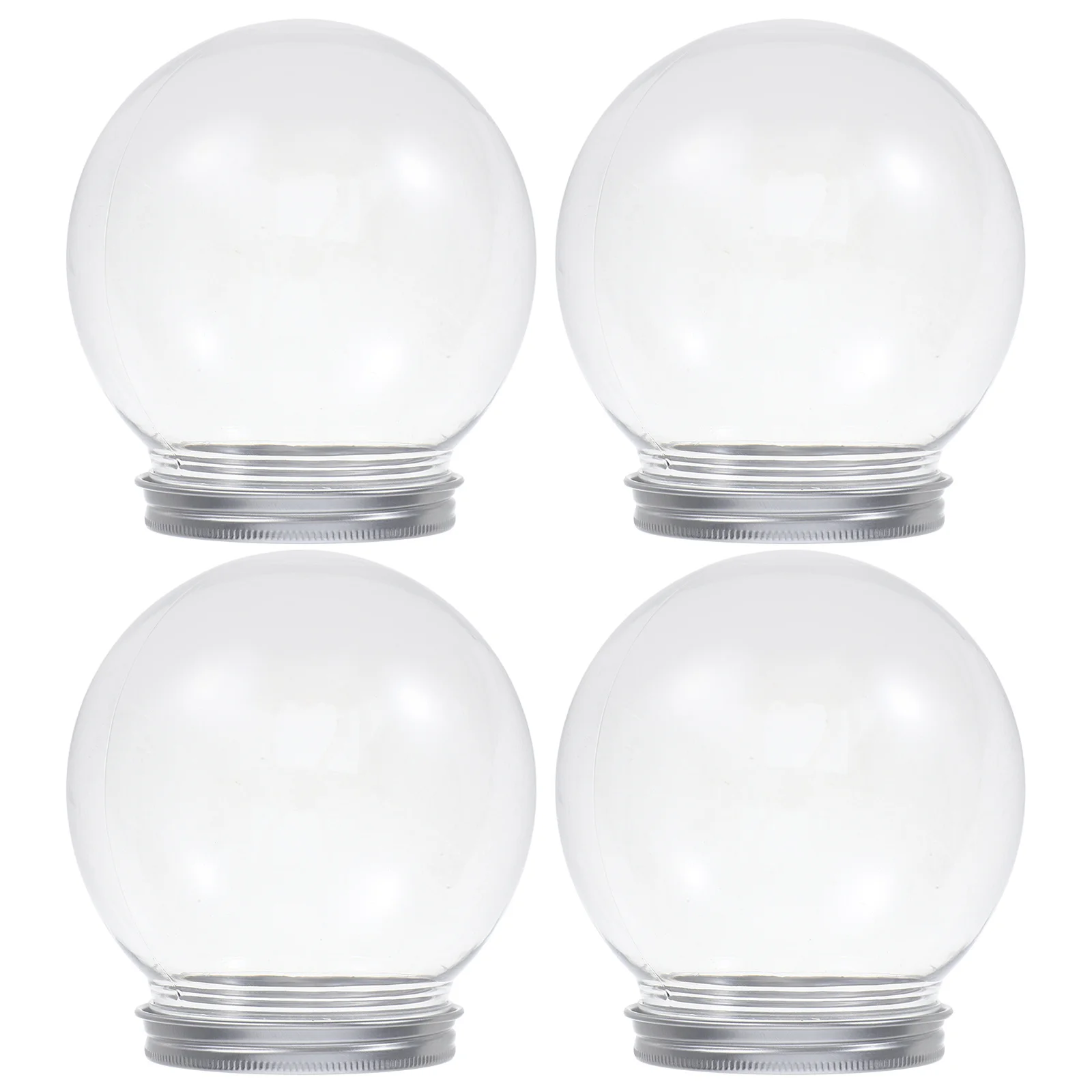 4 قطع من الحرف اليدوية لصنع كرات المياه لعيد الميلاد والثلج DIY لوازم حلي عيد الميلاد لصياغة المجالات البلاستيكية الشفافة #3