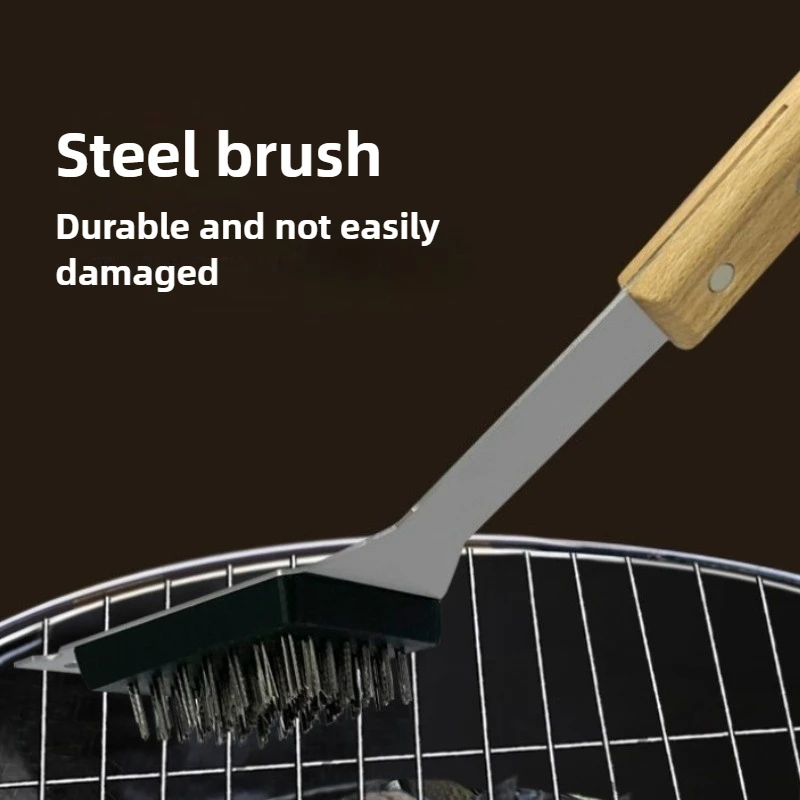 أطقم أدوات الشواء للتخييم في الهواء الطلق خفيفة الوزن محمولة من الفولاذ المقاوم للصدأ أطقم شواية أدوات المائدة ملحقات الشواء