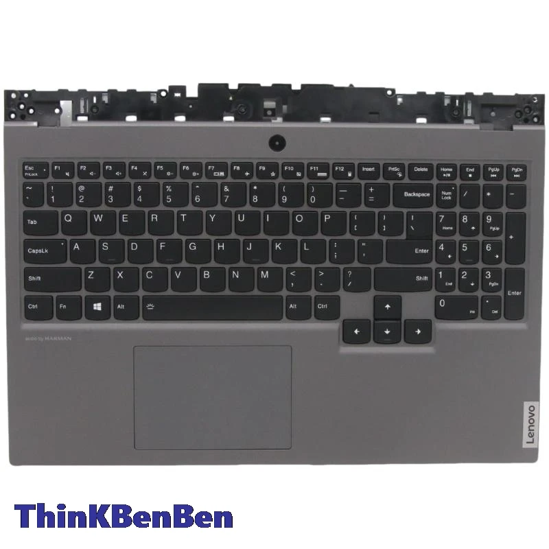 

US English Grey Keyboard Upper Case Palmrest Shell Cover For Lenovo Legion Y7000P R7000P 2020 5P 15 15IMH05 15ARH05 H 5CB0Y99289