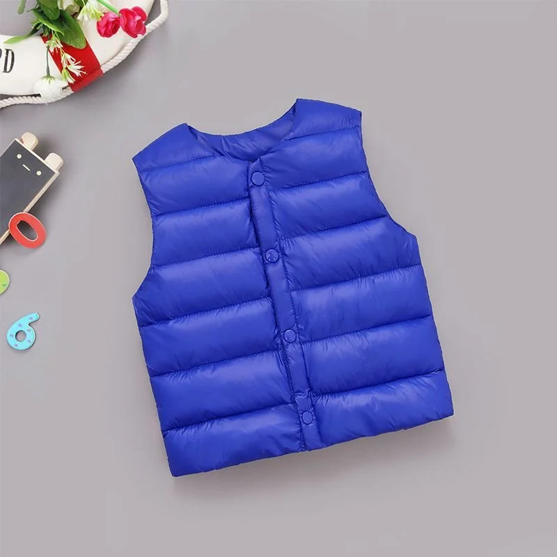 

Boys Vest Baby's Kids Waistcoat Down Jacket 2024 Beautiful Warm Plus Thicken Winter Autumn Windproof Christmas Gift Children's C