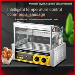 Electric Grill Machine for Commercial Use - Ideal for Hot Dogs, Sausages- Suitable for Convenience Stores and Street Stands