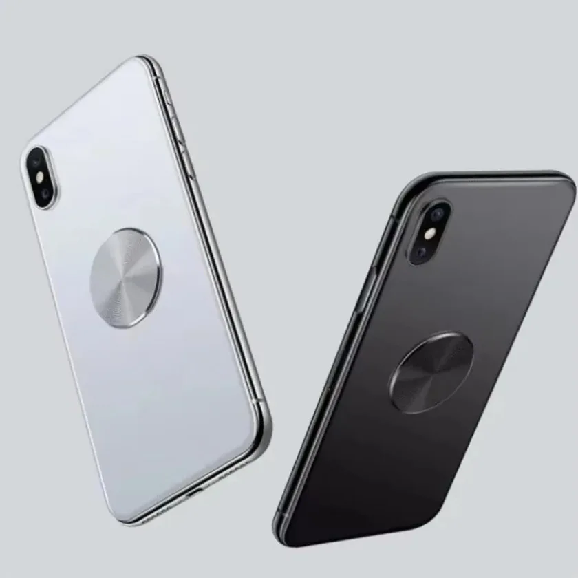 Suit Iron Car Mout Thin Metal Plate Disk Portable CD Pattern/Smooth Phone Holder Magnetic Disk for Magnetic Phone Tablet Stand