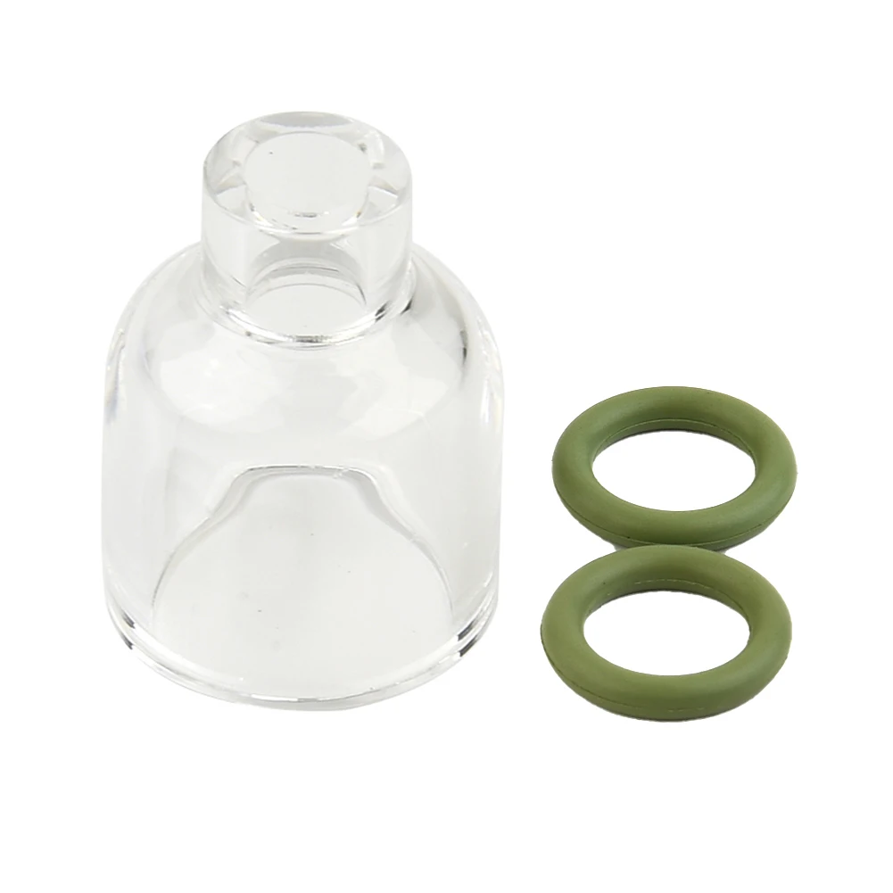 TIG Transparent Glass Nozzle for WP9/17/18/20/26 Consumables with O Rings Compatible with Gas Lens Welding Torch