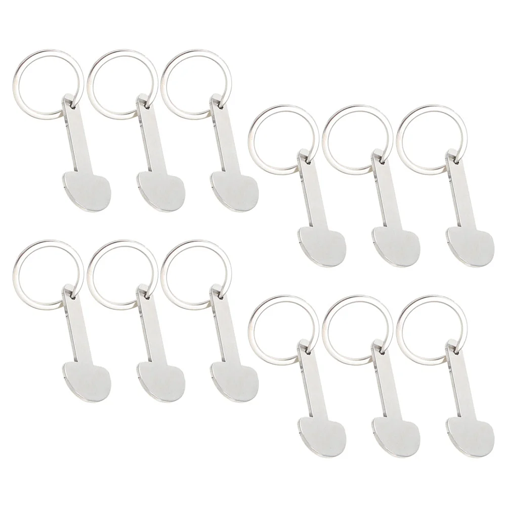 Cart Token Key Ring Pendant Supermarket Trolley Portable Remover Tokens for Shopping Store Supply Metal Small