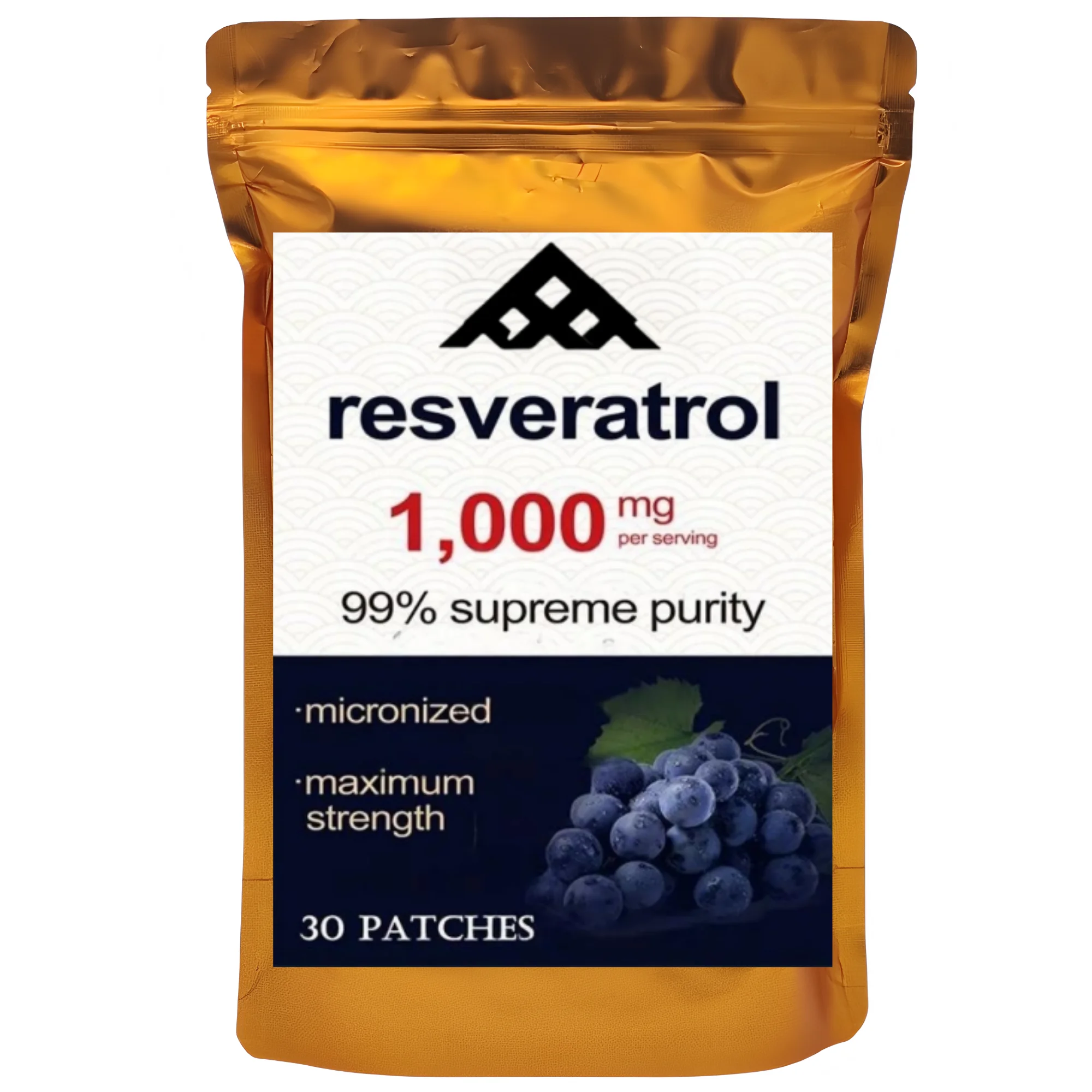 

Транспьютерные пластыри Resveratrol Enhanced Absorption для сотового и когнитивного здоровья, 30 пластырей