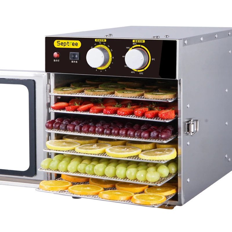 

6 Trays With UV Function Small Home Food Dehydrator Fruit Drying Machine Vegetable Dryer Beef Jerky Machine