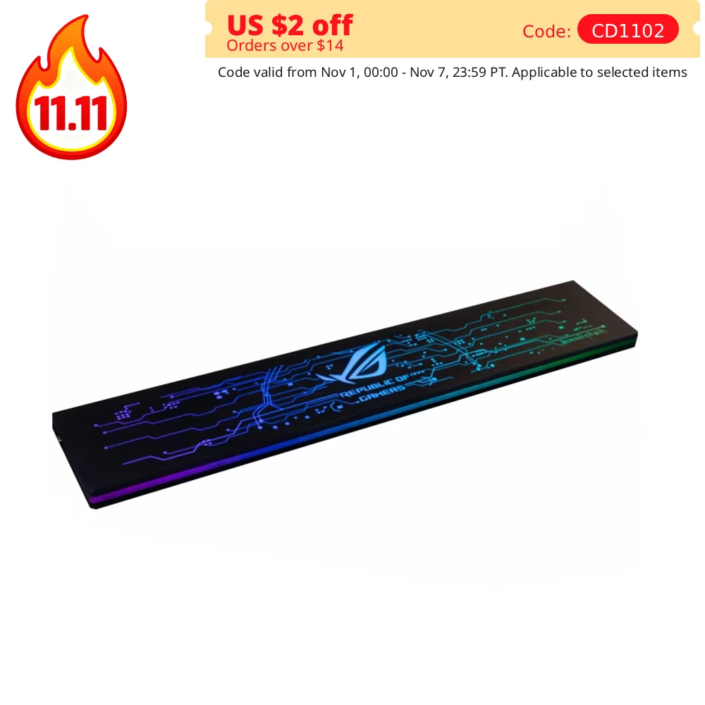 

RGB Wrist Rest Pad Keyboard Tray Hand For K95 Platinum K70 Micro USB 5V Colorful Image Customized Acrylic Palm Rest Pads