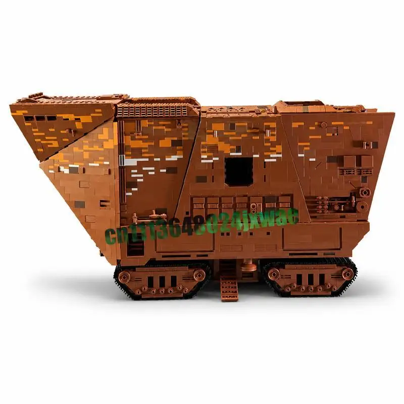 7346 Parts Sandcrawler MOC Space Battle Model Custom Puzzle DIY Assembly Educational Toy Gift Collection Display Popular Bricks