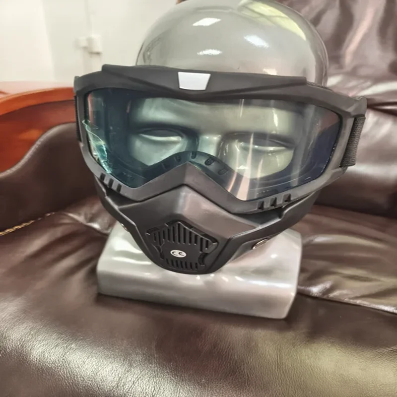 Goggles Full Face Hd Transparent Fog-proof Sand-proof Electric Welding Protective Glasses Versatile Breath-proof Windproof Mask