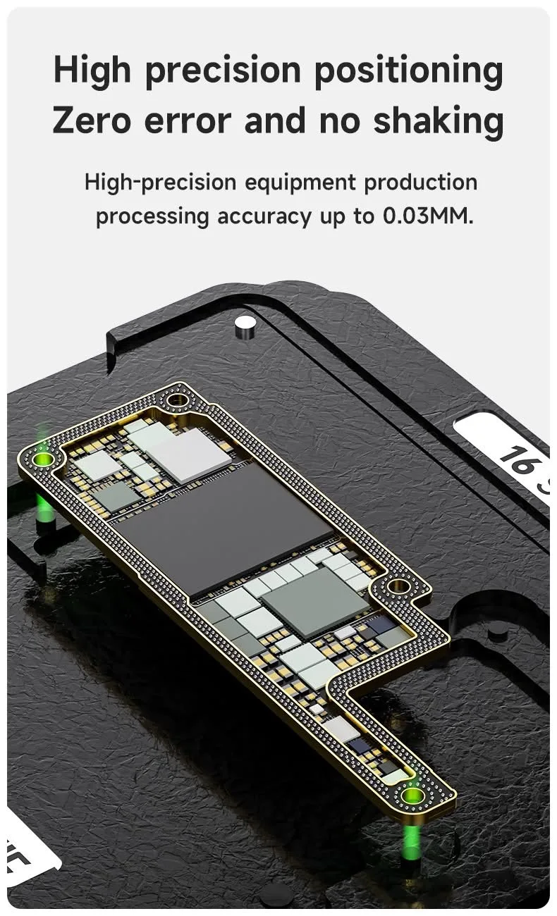 ميكانيكي أبل IPX-16 الهاتف المحمول الطبقة الوسطى القصدير زراعة منصة شبكة الصلب قذيفة الامتزاز تحديد المواقع بدقة #3