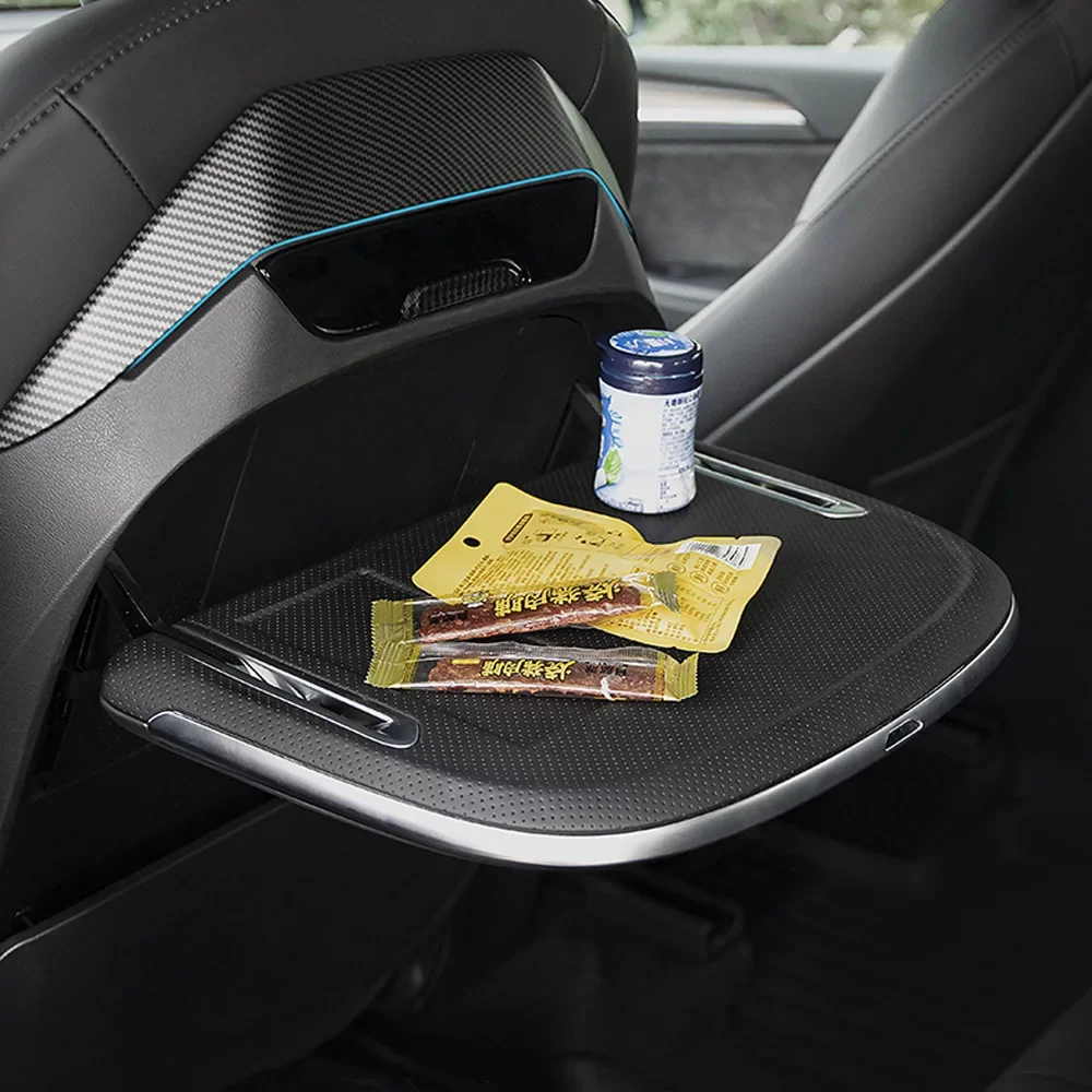 Rear Seat Folding Table For Model Y Model 3 Accessories Wireless Phone 15W Fast Charging Desk Car Back Seat