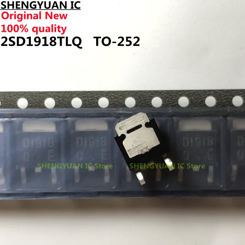 

10Pcs 2SD1918TLQ 2SD1918 TL Q D1918 TO-252 Power Transistor (160V , 1.5A) 100% new imported original 100% quality