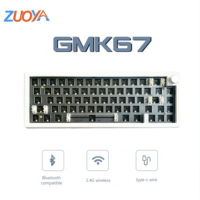 GMK67 Bluetooth Keyboard 2.4G Wireless RGB Hot-swappable Customized Mechanical Keyboard Kit