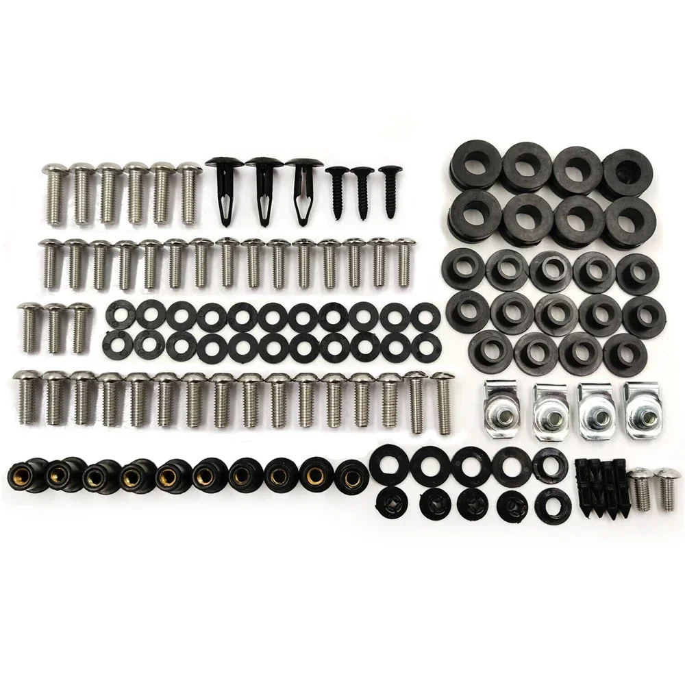 

113 Pieces Complete Fairing Bolt Kit for Kawasaki Ninja 250 EX250R 2008-2012 Aftermarket Motorcycle Parts Body Screws