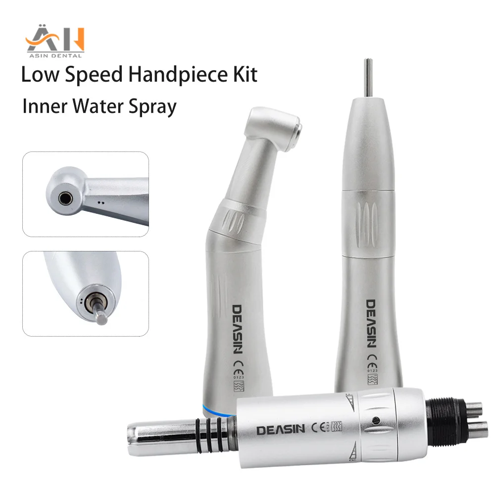 

Dental Internal Water Contra Angle Press Button Low Speed Handpiece 4 Hole Motor Bur Applicable Φ2.334-2.355mm dentist tools