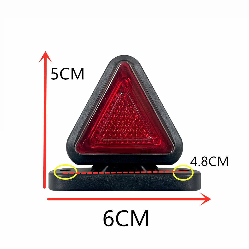 2 pièces feux de position de remorque 12LED indicateur de dégagement de contour pour voiture camion feu de position latéral blanc rouge feu arrière LED