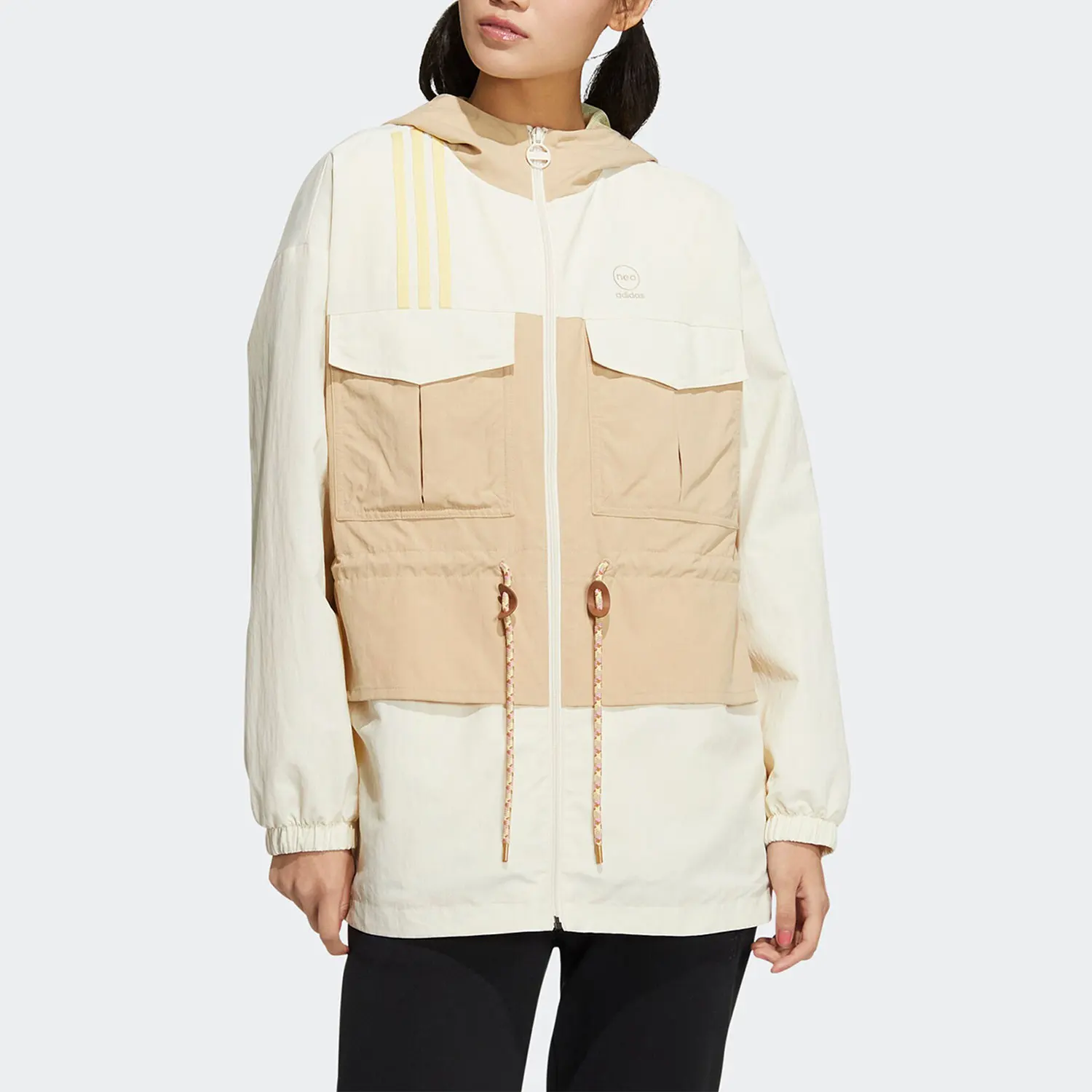 

Adidas genuine NEO Women's Sportswear Hooded Jacket HM2021