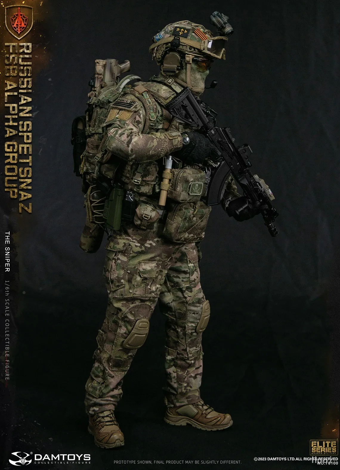 

【MT】Original DAMTOYS NO.78100 Federal Security Agency Alpha Group Sniper 1/6 Action Figure Model Toy Gift