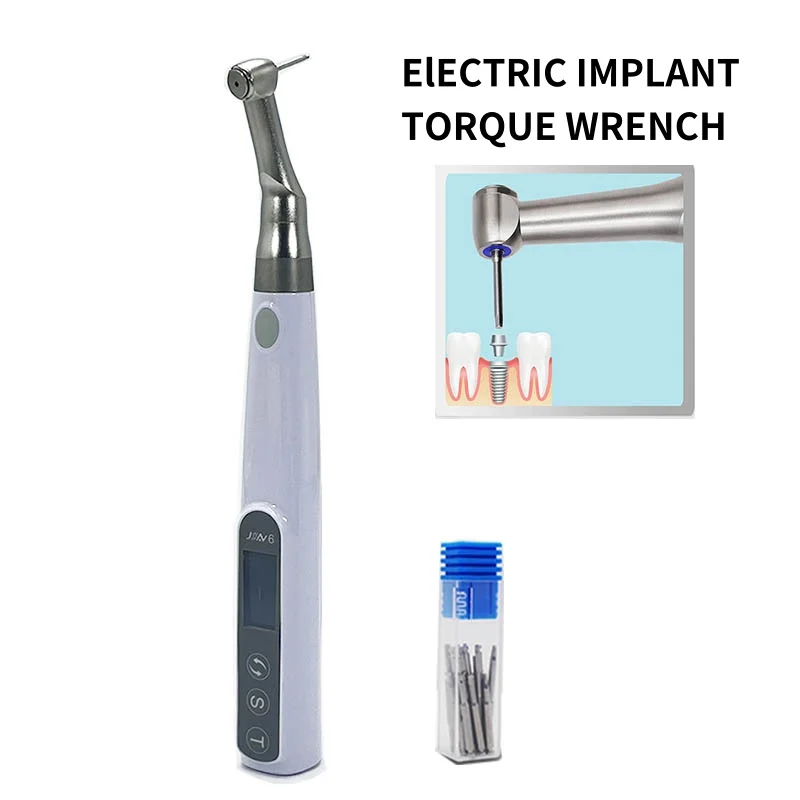 

Portable Dental Implant Torque Electric Wrench Torque Driver Dentistry Universal Implant Repair Tools with 16Pcs Screws