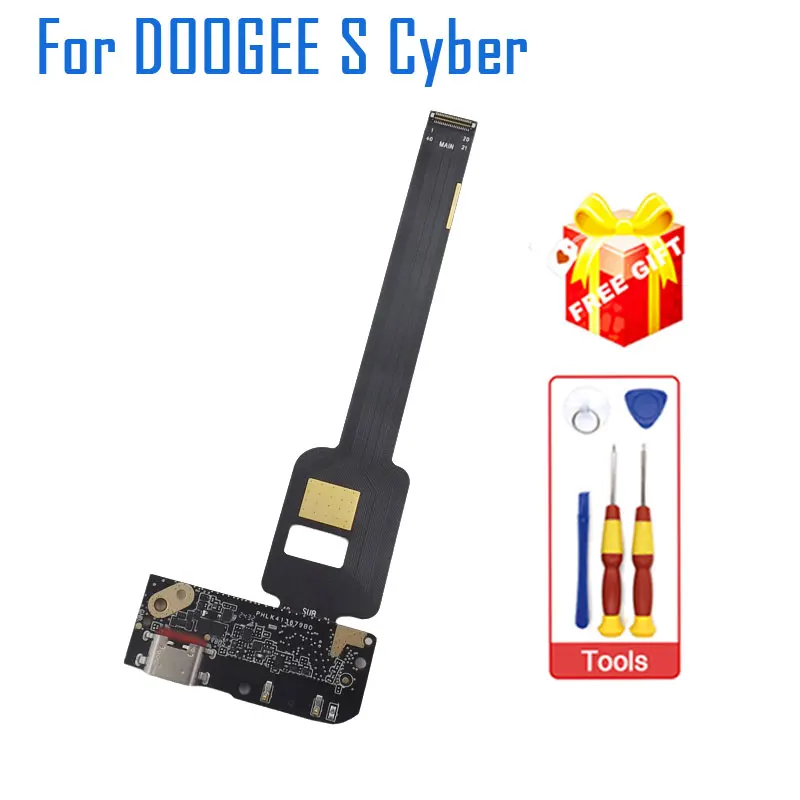 

New Original DOOGEE S Cyber USB Board Base Charging Charge Port Board With Main FPC Parts For DOOGEE Scyber Smart Phone