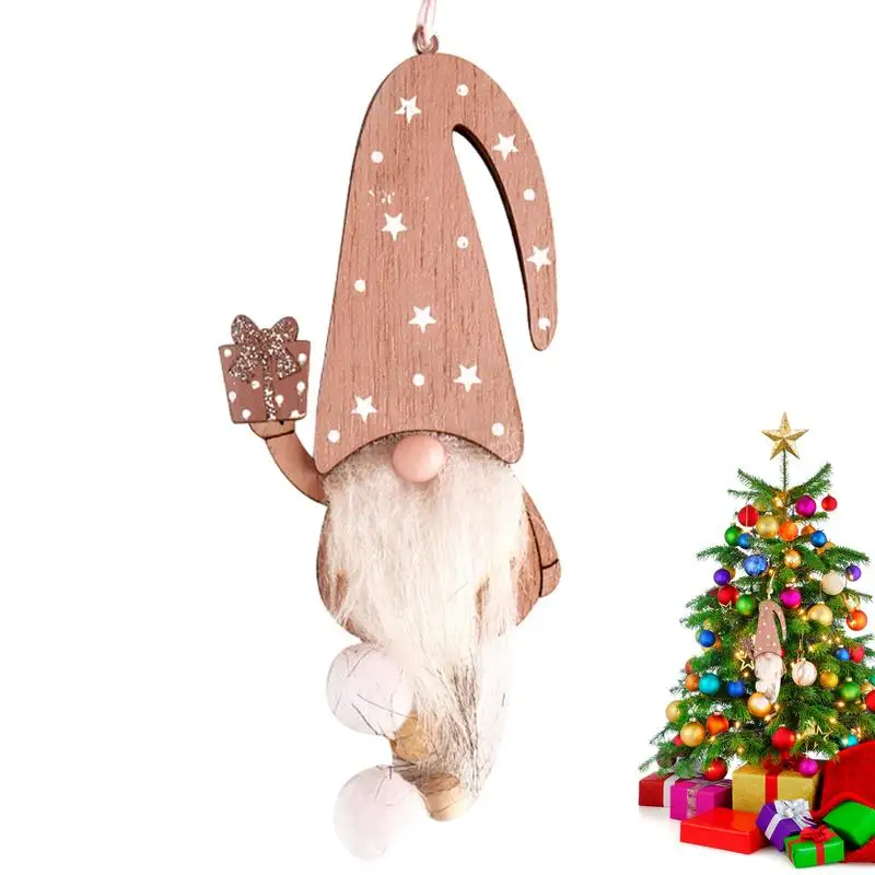 Christmas Gnomes Ornaments Gnome Wood Ornaments For Christmas Tree Holiday Decorations For Walls Home Decorations For Fireplaces