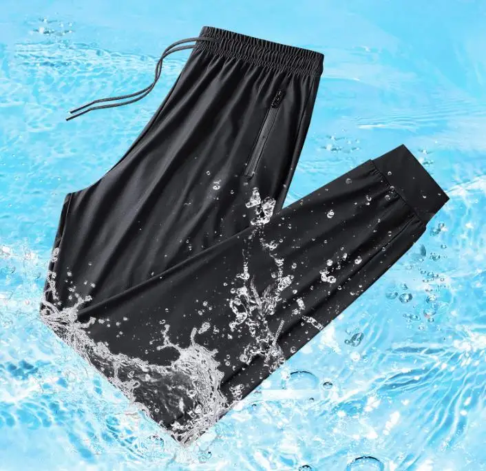 youpin  Men's summer leisure ice silk pants men's sports stretch feet ultra-thin quick-drying pants