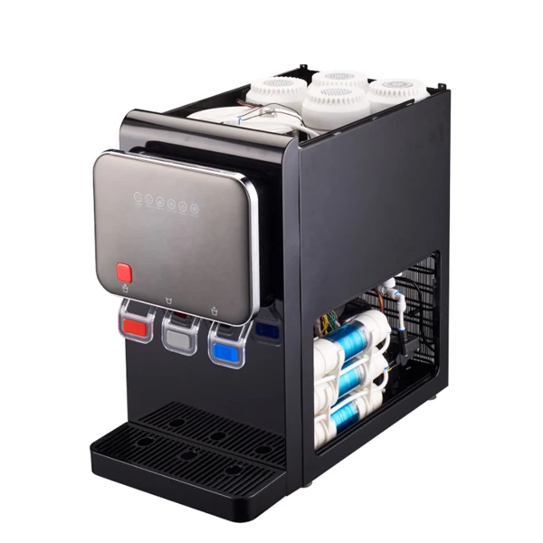 -pp Hot Quality 7 Stages RO System Electric Filtered Water Dispenser Hot Cold Water With Child Lock