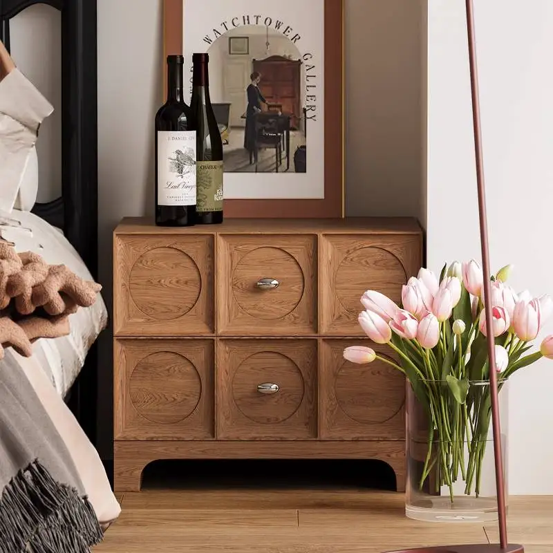 تخزين مكتب منضدة آمنة خمر أدراج الشمال الحديثة السرير الجدول الخشب الفاخرة العتيقة Mesitas De Noche ليلة الوقوف #1