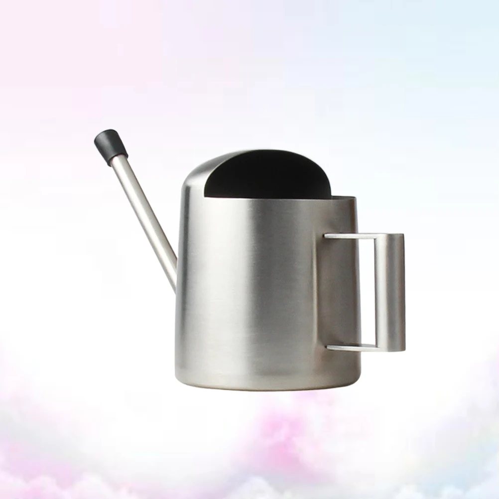 1pc Stainless Steel Watering Can Long Mouth Design Lightweight For Indoor Outdoor Garden Plants Flower Yard Metal Succulent - Image 4