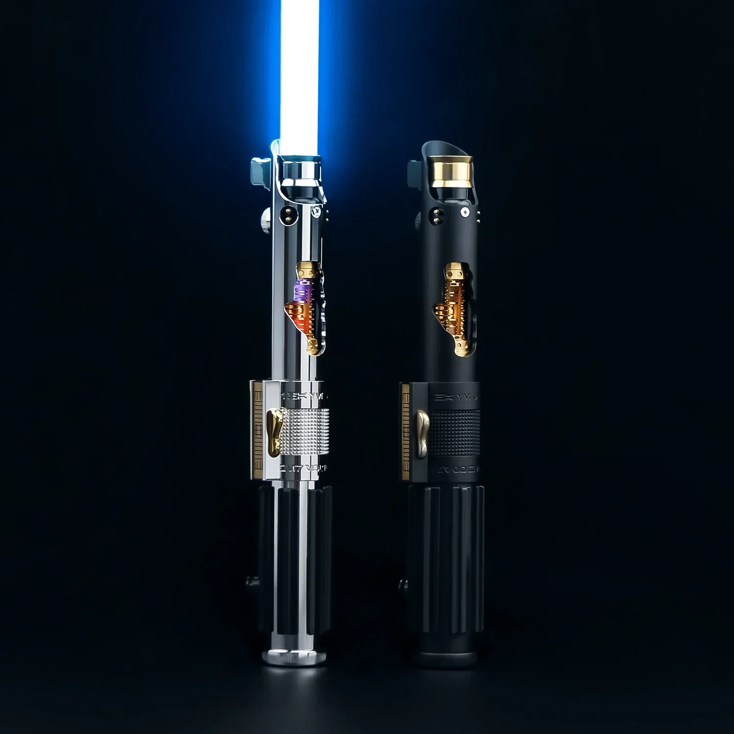 TXQSABER Design Series Hilt มาพร้อมกับชุดอิเล็กทรอนิกส์ RGB SNV4-Pro Neopixel Proffie Cores Toolkit ทหาร Relic Hunter ไม่มีใบมีด