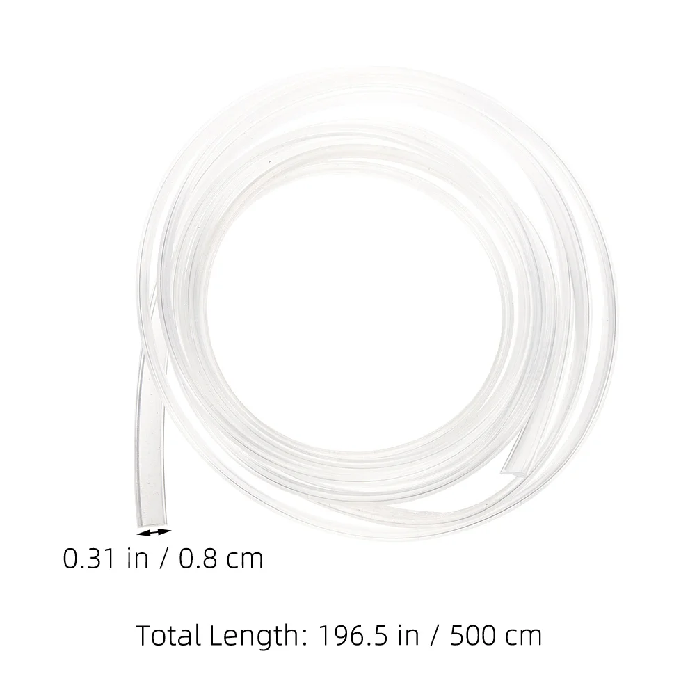 باب السيارة حافة حماة الحرس واضح الفينيل أنابيب مقاوم للماء ختم عازل للصوت 5 متر واقي للحواف للسيارات خرطوم خزان الأسماك #2