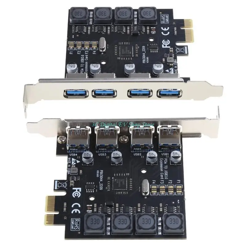 

E74D 4-портовый PCI-E — USB PCI для карты экспресс-расширения Скорость карты PCIE до 5 Гбит