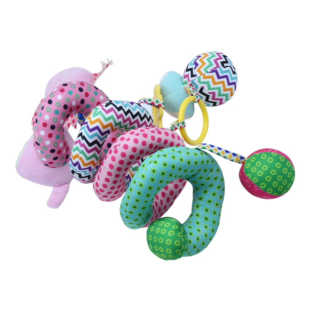 Cama de bezerro enrolamento móvel torres de bebê carrinhos de brinquedo pendurado sino papel plaything transporte infantil