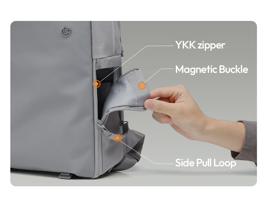 Ulanzi F08 Leichter Reiserucksack, wasserdicht, für Sony Nikon, Canon, DSLR, Digitalkamera, Objektiv, Laptops, Outdoor-Fototasche – Detail 8