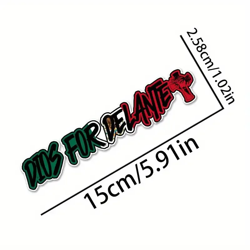 1 قطعة DIOS لديلانتي ملصق عبر نمط متعدد الألوان لاصق مائي للدراجات النارية سيارة ديكور