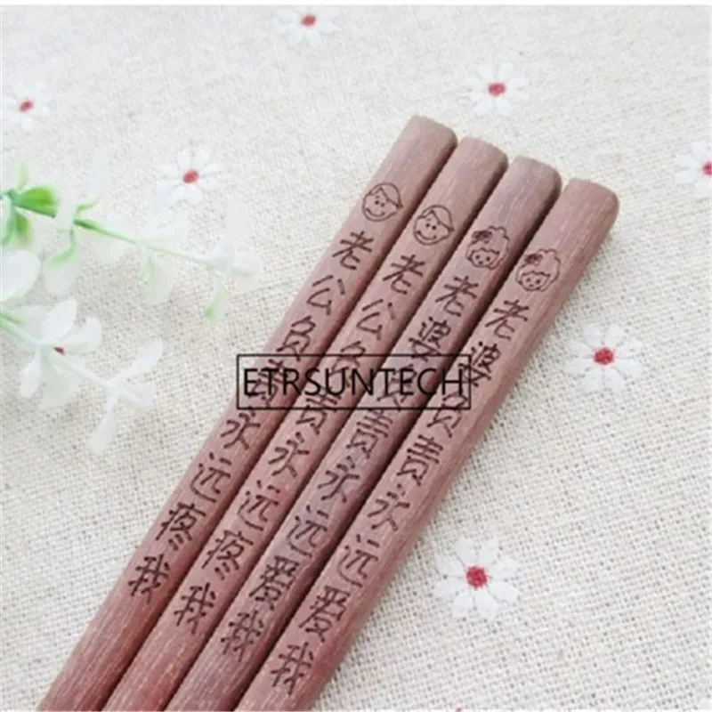 150Pair Wood Chinese Chopsticks Wooden Japanese Style Gift For Wedding Party Favor Tableware Free Customized Engraving Gift Set