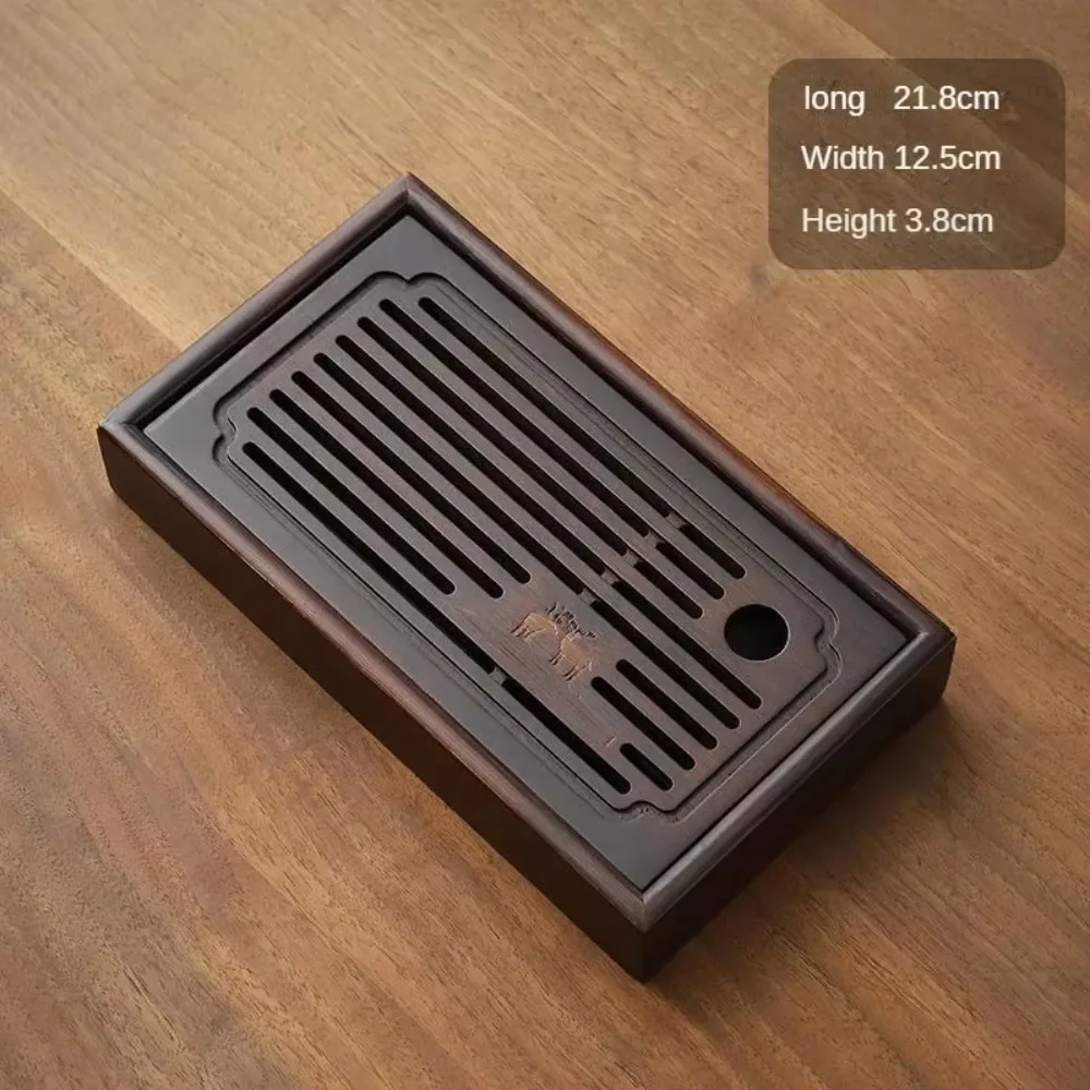 

Retro Natural Bamboo Chinese Tea Tray Simple Detachable Tea Storage Tray Exquisite Drainage Tea Serving Tray Tea Room