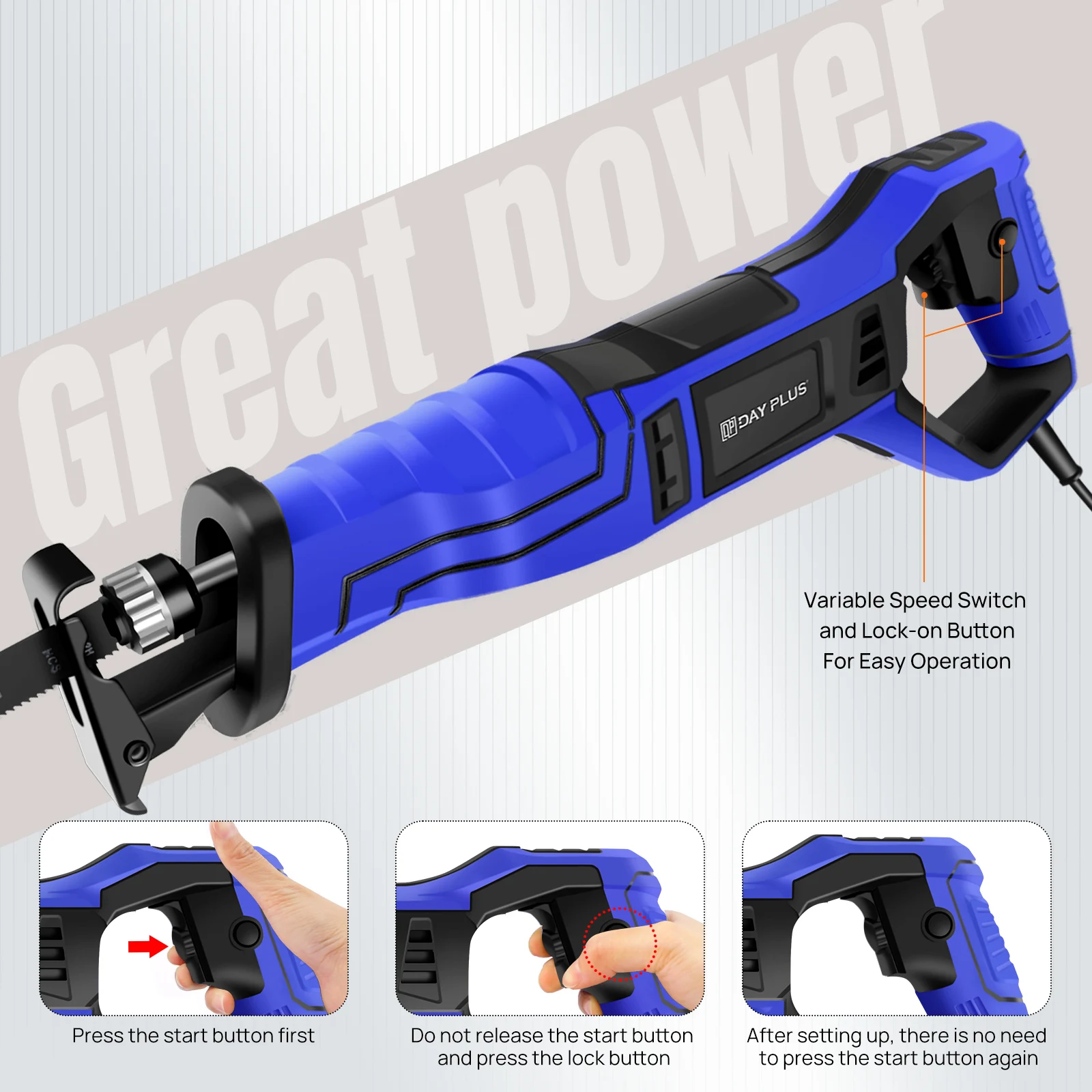 منشار كهربائي ترددي منشار قطع معدني من الخشب أداة قطع متغيرة السرعة مع أداة تغيير شفرة أقل و5 شفرات منشار