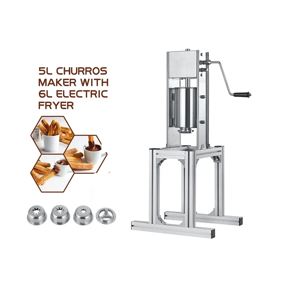 HomeWise Spanish Churros Machine Spanish Dessert Churros Maker For Fritters Commercial Stainless Steel