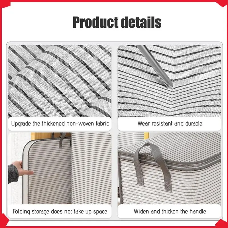 

B17B Сумка для хранения Очень большая сумка для хранения одежды Утолщенные двойные молнии для экономии дорожного пространства