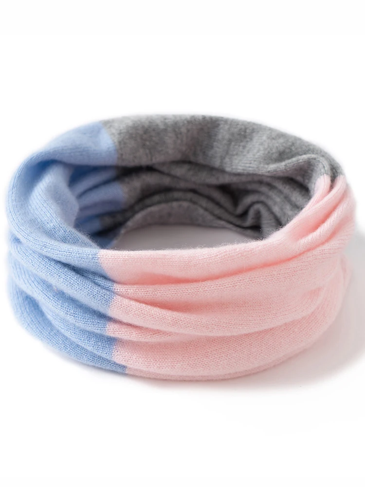 TLOML 新しい女性の 100% カシミヤ 3 色カシミヤスカーフ秋冬ソフト暖かいラップカシミヤニット高品質シックなトップス