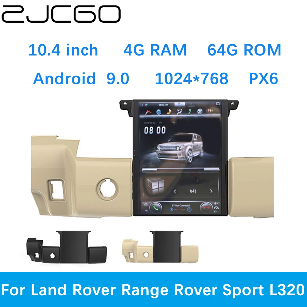 

ZJCGO Car Multimedia Player Stereo GPS DVD Radio Navigation Android Screen System for Land Rover Range Rover Sport L320