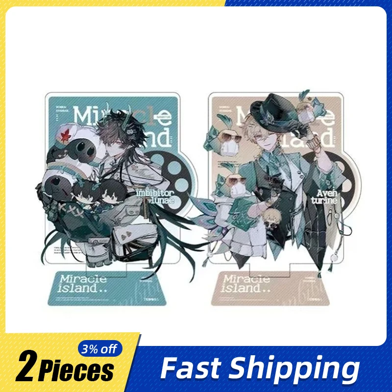 10cm/3.93in Honkai: Star Rail Game Standing Plates Acrylic Card Figures Creativity Collectible Table Top Model Valentines Gifts