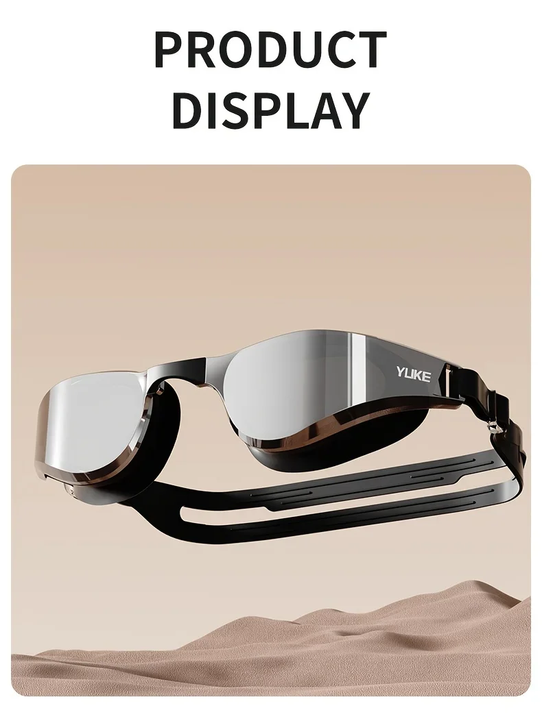 2025 Professionelle Anti-Fog-Beschichtung HD-Schwimmbrille, auslaufsichere Schutzbrille für Männer und Frauen, verstellbare Silikon-Schwimmbrille – Detail 11